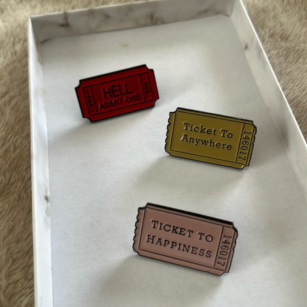 Ticket pins